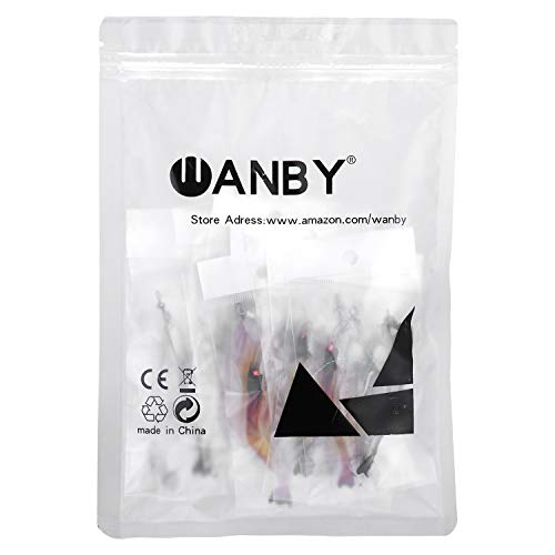 Fishing Shrimp Lures Artificial Silicone Soft Bait Set Luminous Swimbait Shrimp Fishing Lure with Hooks Fishing Tackle Freshwater/Saltwater - color: 6PCS