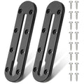 Mellbree Kayak Track, 7Inch Kayak Rail Mount Kayak Low Profile Track for Fishing Rod Holder, Fish Finder, Cup Holder, Anchor Cleats 2Pack - size: 7 inch - 2pcs