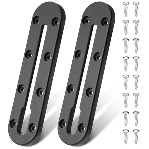 Mellbree Kayak Track, 7Inch Kayak Rail Mount Kayak Low Profile Track for Fishing Rod Holder, Fish Finder, Cup Holder, Anchor Cleats 2Pack - size: 7 inch - 2pcs