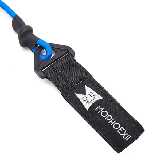 Kayak Paddle Leash, Paddle Leash Lightweight Coiled Kayak Rod Leashes for SUP Kayaking Canoing Fishing Boating - color: Blue - 4 Pack