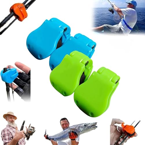 Multifunctional Rod Holder, Portable Takedown Beach Fishing Rod Holder, Auto Fixed Tackle Ties Cable, for organizing and Protecting Fishing rods, Suitable for Fishing rods Rubber Pole Clips