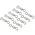 PATIKIL Fishing Barrel Swivels, 40 Pack 335LBS Copper Rolling Hook Line Connector Terminal Tackle for Saltwater Freshwater Fishing, Silver - style: 17 lb