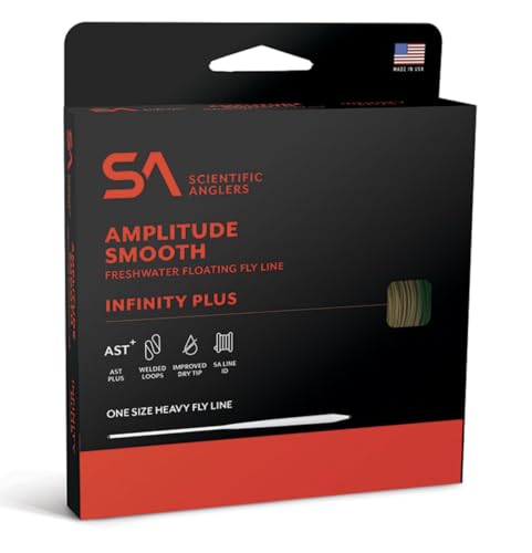 Scientific Anglers Amplitude Smooth Infinity Plus Freshwater Floating Fly Line, Fishing Line, Smooth Casting, Durable Coating - size: WF-8-F