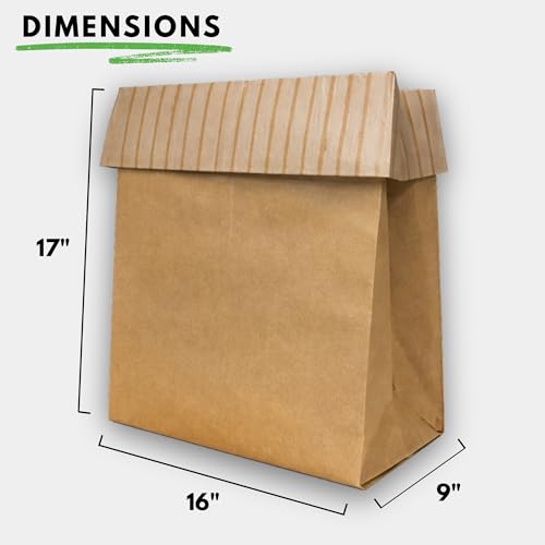 Dano Pre-Cuffed Paper Trash Compactor Bags (12 Pack) | Heavy Duty Kitchen Garbage Compactor Bags & Liners | 11 Gallon Precuffed Garbage Bag for Compactor | Eco-Friendly Trash Compactor Bag - size: 1 Count (Pack of 12)