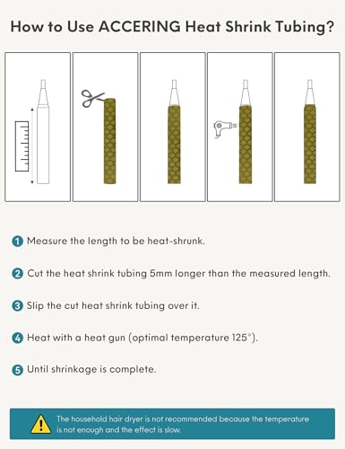 Accering Fishscale Pattern Heat Shrink Fishing Rod Handle Wrap - Waterproof Grip Tubing, Non-Slip Shrink Tube for Fishing Poles (φ15mm, L3.3ft, Brown Gold) - color: BrownGold, size: φ15mm, L3.3ft
