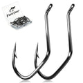FishTrip Catfish Hooks Big River Hooks, 25/50pcs Live Cut Bait Fishing Hook for Catfishing Flathead Saltwater Freshwater - size: 4/0_50pcs
