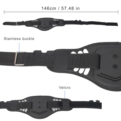 Camera Waist Belt + 90cm Selfie Stick + Fishing Rod Fighting Belt for GoPro for Insta360 for DJI for Fusion Action/Panorama Camera Outdoor Holder Waistband Waist Mount Bracket Strap - color: Waist Belt+Selfie Stick+Fishing Rod Fighting Belt