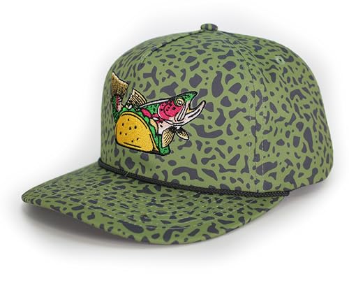 Paramount Outdoors Fly Fishing Hat Series Comfort Snap Snapback Cap for Men - color: Fish Tacos