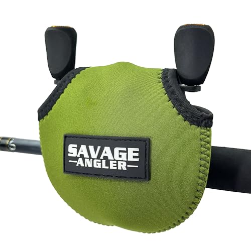 Neoprene Baitcast Reel Cover, Fishing Reel Protector, Fishing Reel Cover, Baitcaster Case, Low Profile Baitcaster Case, Casting Reel Covers, 50 100 200 Series Baistcasters (1, Green) - color: Green