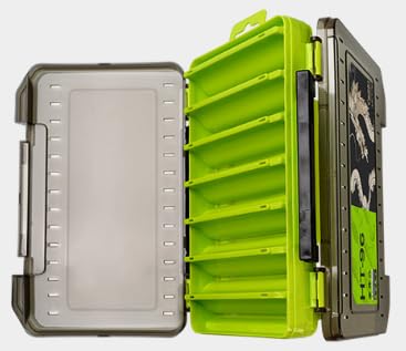 Waterproof Fishing Tackle Box with Dividers & Tray | Organized Tackle Storage for Fishing Gear - color: Green, size: Large