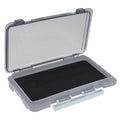 Fishing Tackle Box Slit Foam Case, Super Slim Fishing Lures Jig Box Hooks Spinners Spoons Storage Tackle Tray, (6.8 * 3.8 * 0.8inch) (Gray) - color: Gray
