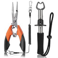 Fishing Tools Kit,Fishing Hook Remover Pliers | Fish Lip Gripper, Muti-Function Fishing Gear with Lanyard, Saltwater Resistant Fishing Accessories - color: 6.5"Fishing Pliers Orange