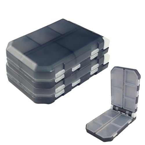 2PC-Aventik Fishing Tackle Box Utility Boxes Plastic Case Storage Organizer Box Fishing Tackle Storage (HOOK BOX-0702B) - style: HOOK BOX-0702B