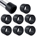 OSTARE Black Rubber Fishing Rod Holder Tube Insert Protector, Fit 2" Tube(50mm to 51mm) 8pcs