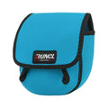 RUNCL Spinning Reel Bag – Protective Storage Pouch for Baitcasting Reels & Spinning Reels, Lightweight & Durable, Ideal for Freshwater & Saltwater Fishing Trips (Sky Blue& Black) - color: S-Sky Blue& Black