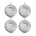 Disc Sinkers Fishing Weights Coin Sinker Weights Saltwater Surf Fishing Weights Bottom Drifting Trolling Catfishing Gear Tackle Fishing Sinker Weights 1oz 2oz 3oz 4oz 5oz 6oz 8oz - style: 5oz-4pcs