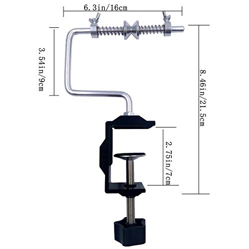 Fishing Line Spooler Silver Reel Winder Spool Tackle Winder spooling Station Winding System Ultimate Line with U Clamp