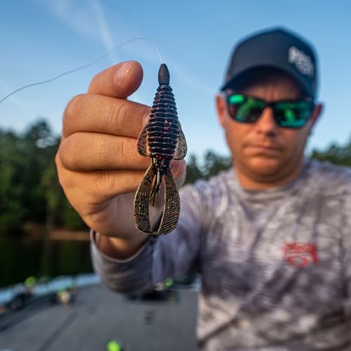 Strike King Rage Bug Fishing Lure, Soft Plastic Grub, Unique Design, Subtle Action - color: California Craw, size: 3"