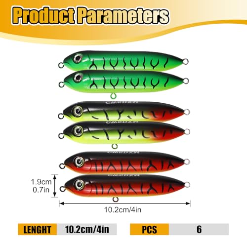 Catfish Float Rig Demon Dragon Style Rattling Line Float Propeller and Circle Hooks 6/0 8/0 for Santee Cooper Rig Catfishing Tackle - color: Demon Dragon Lures - 6 PCS