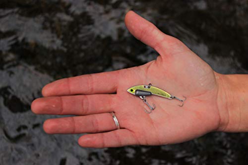 SteelShad - Mini Series (1/4 oz) - 2 Pack - Lipless Crankbait for Freshwater Fishing - Perfect for Ice Fishing, Pan Fishing, Crappie, Walleye and Bass - color: Gold