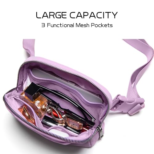 Gitus Belt Bag for Women Fanny Pack Crossbody Bags Fashion Waist Packs with Adjustable Strap Gifts for Women Men (Lavender) - color: Lavender, style: Mini Belt Bag