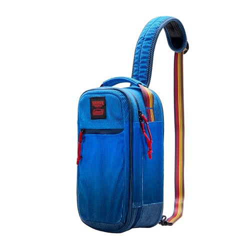 Coleman Stranger Things Outdoor Gear Collection, Limited Edition Stranger Things & Coleman Upside Down Camping Assortment, Cooler/Chair/Tent/Sleeping Bag - style: Soft Cooler (Blue Fade)