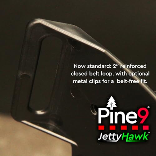 JettyHawk Fishing Rod Hip Holster, Hands-Free Quick-Draw Holder, Fits 1.5-2" Pole, for Spinning, Baitcaster, Centerpin & Surf Rods, Wading & MOLLE Belts - color: Zombie w-Black Belt Clip