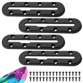 4PCS Kayak Track, Kayak Low Profile Track for Fishing Rod Holder, Kayaks Tracks Accessories, Kayaks Mount Tracsk, for Fishing Rod, Cup Holder, Paddle Holders, Anchor Cleats (S) - size: Small