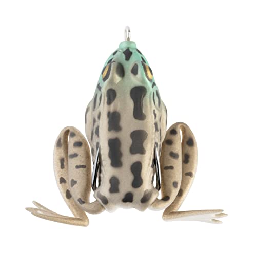 Lunkerhunt - Lunker Frog Fishing Lure | Award Winning Realistic Topwater Frog Lure for Fishing Bass, Trout and Pike | Freshwater Fish Bait with Hollow Body, Weedless Hooks for Freshwater Saltwater - color: Rocky Toad