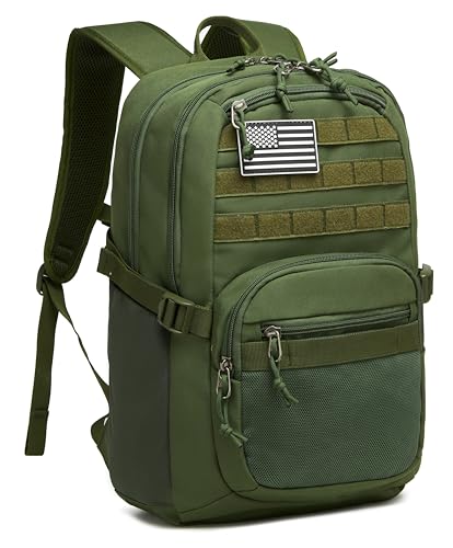 Wotony Military Tactical Backpack for Men Army 3 Days Assault Pack Bag with Molle System for Outdoor Adventures (Military green-N, 40L) - color: Military Green-n, size: 40L