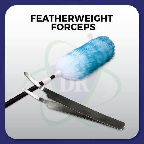 Entomology Forceps Set, One Long Points and One Short Broad Points Forcpes. Ideal for a delegate entomology work. Superlight flexible stainless-steel, construction. Set of 2.