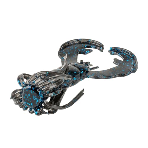 Strike King Rage Luau Craw Soft Bait - color: 2 - Black and Blue