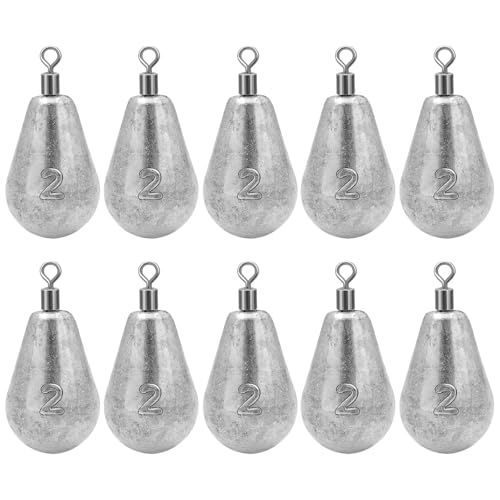 Long Casting Swivel Bell Sinkers Fishing Weights Drop Shot Weights with Swivels Fishing Lead Sinker 1/2oz 3/4oz 1oz 2oz 3oz - size: 1/4oz-10pcs