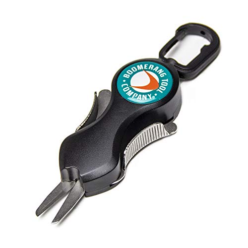 Boomerang Tool Company SNIP Fishing Line Cutters with Retractable Tether and Stainless Steel Blades that Cut Braid, Mono and Fluoro Lines Clean and Smooth! - style: Long Fly SNIP