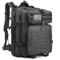 Tactical Backpack for Men, 45L Military Gym Backpacks, Large 3-Day Assault Pack Bug Out Bag MOLLE Daypack for Rucking Fishing Camping(Black) - color: Black