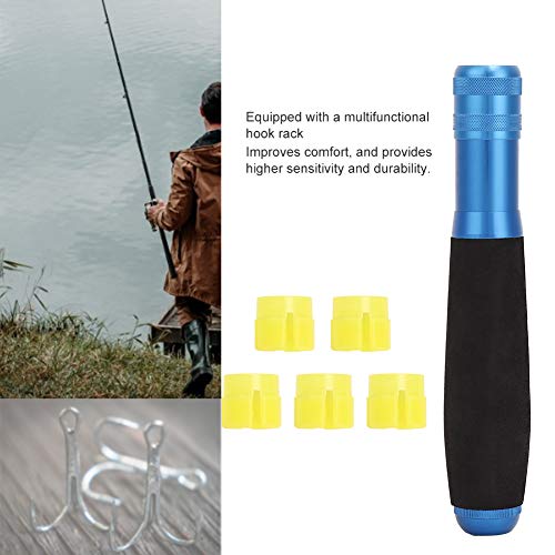 Fishing Rod Grip, Fishing Rod Spinning, EVA Foam Grips, Multi-Function Aluminium Alloy Fishing EVA Rod Handle Grip for DIY Rods Change(Blue)