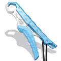 SNAIL TRAIL 7.5''/9'' Floating Fish Gripper, Fishing Grabber, Catfish Mouth Pliers, Caught Bass Holder, Digital Scale Hook Clamp, Saltwater Lip Grip Tool with Lanyard, Gifts for Men, Blue-White - color: Blue-white, size: 7.5"