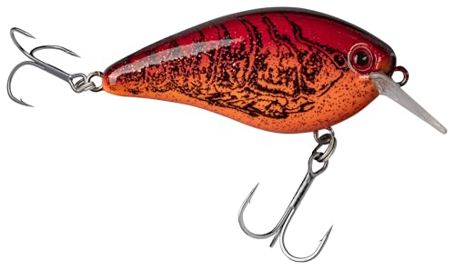 Strike King KVD 1.5 Hard Knock Fishing Lure, 3/8 oz, 3D Lifelike Eyes - color: Chili Craw, size: 3/8oz