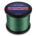 KastKing SuperPower Braided Fishing Line - Abrasion Resistant Braided Lines – Incredible Superline – Zero Stretch – Smaller Diameter – A Must-Have! - color: X4-Moss Green, size: 6LB(150 Yds)