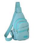 EVANCARY Small Sling Bag Crossbody Bags for Women Men, Sling Backpack Chest Daypack Cross Body Bag for Travel Outdoor - color: Green