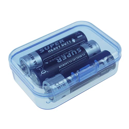 Goodma Mini Rectangular Plastic Storage Boxes, Blue, 2.6x1.8x0.8in | 30 Pieces, Hinged Lids, Empty Organizer Containers, For Small Items and Craft Projects - color: Blue, size: 65 x 45 x 20 mm
