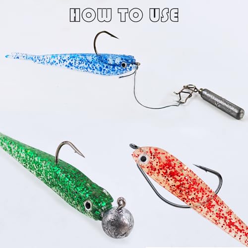 Fishing Soft Plastic Lures | Paddle Tail Swim Baits, Swim Baits for Bass Fishing, Paddle Tail, Crappie Lures - color: G-60PCS