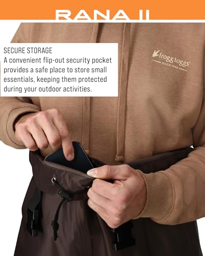 FROGG TOGGS Men's Rana II PVC Waterproof Fishing Bootfoot Chest Wader for Fishing, Felt - color: Felt, size: 10