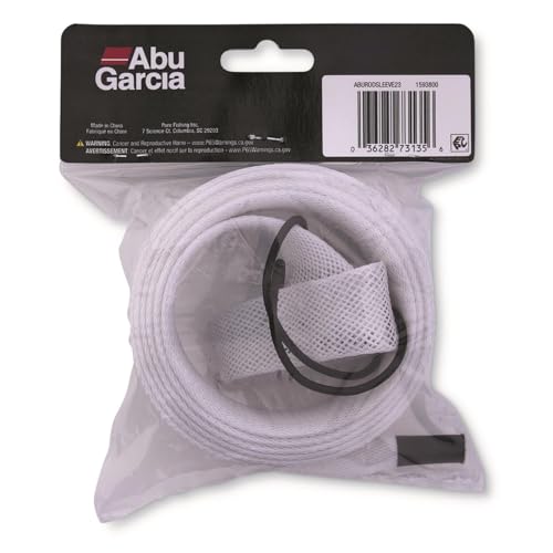 Abu Garcia® Premium Fishing Rod Sleeve, 67 in., Lightweight and Extremely Durable Woven Nylon PET Fishing Rod Cover, Reinforced Tip, Easy-Close Drawstring