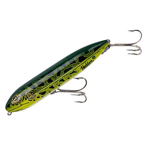 Heddon Zara Spook Topwater Fishing Lure - Legendary Walk-The-Dog Lure - color: Natural Leopard Frog, style: Zara Spook (3/4 Oz)
