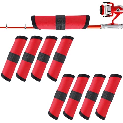 8 Pack Fishing Lure Cover,6 Inch Bait Gloves,Lure Wrap,Fishing Bait Covers,Fishing Lure Covers for Rod,Fishing Hook Covers,Fishing Lure Wraps,Lure Guard to Keep Fishermen Fishing Safe for Fishing Rod
