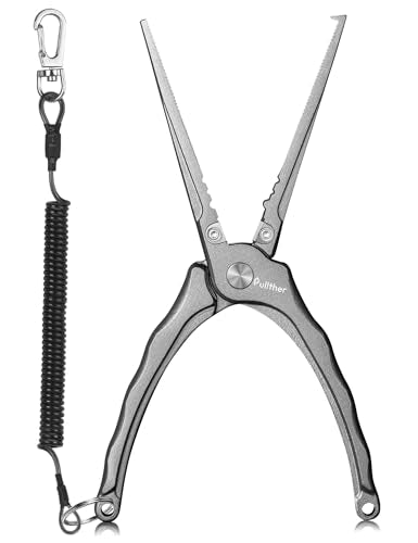 Fishing Pliers,Carbon Steel Fishing Tools,Corrosion Resistant Fishing Gear, Multitool for Saltwater - color: 8IN
