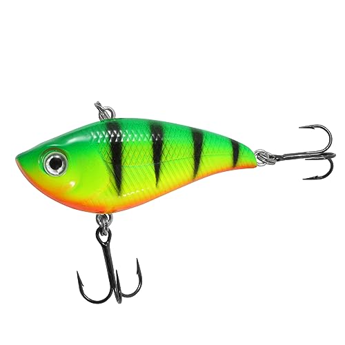 Northland Fishing Tackle Rippin' Shad Lipless Crankbait - Freshwater Fishing Oure for Bass, Walleye, Trout, & Crappie, The Perfect Bait in Nay Kit, Assorted Sizes & Colors - color: GLO FIRETIGER, size: 2.6" (5/8 Oz)