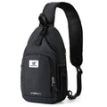 SKYSPER Sling Bag RFID Crossbody Sling Backpack Cross Body Shoulder Bag Travel Hiking Daypack for Women Men(Black) - color: Black