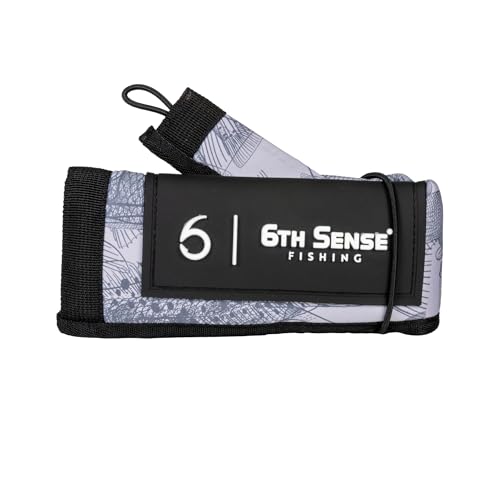 6th Sense ProSix Rod Sleeve – Hook-Resistant Neoprene Covers for Superior Durability, Color-Coded Rod Storage or Organization, Floating Material (Inshore Gray, Spinning) - color: Inshore - Gray, style: Spinning
